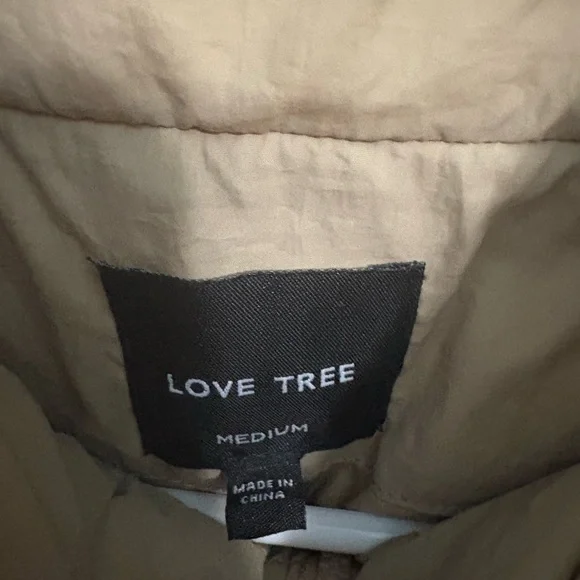 Love Tree Beige/Tan Quilted Puffer Vest - Picture 4 of 6